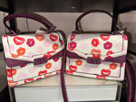 Aldo Valentines lips satchel purse