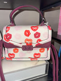 Aldo Valentines lips satchel purse