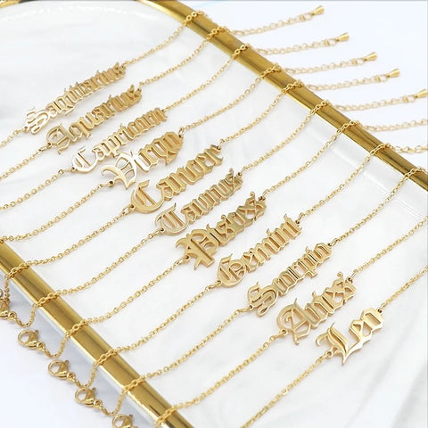 Gold Zodiac Sign Bracelets