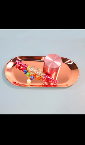 Rose Gold Tray Set